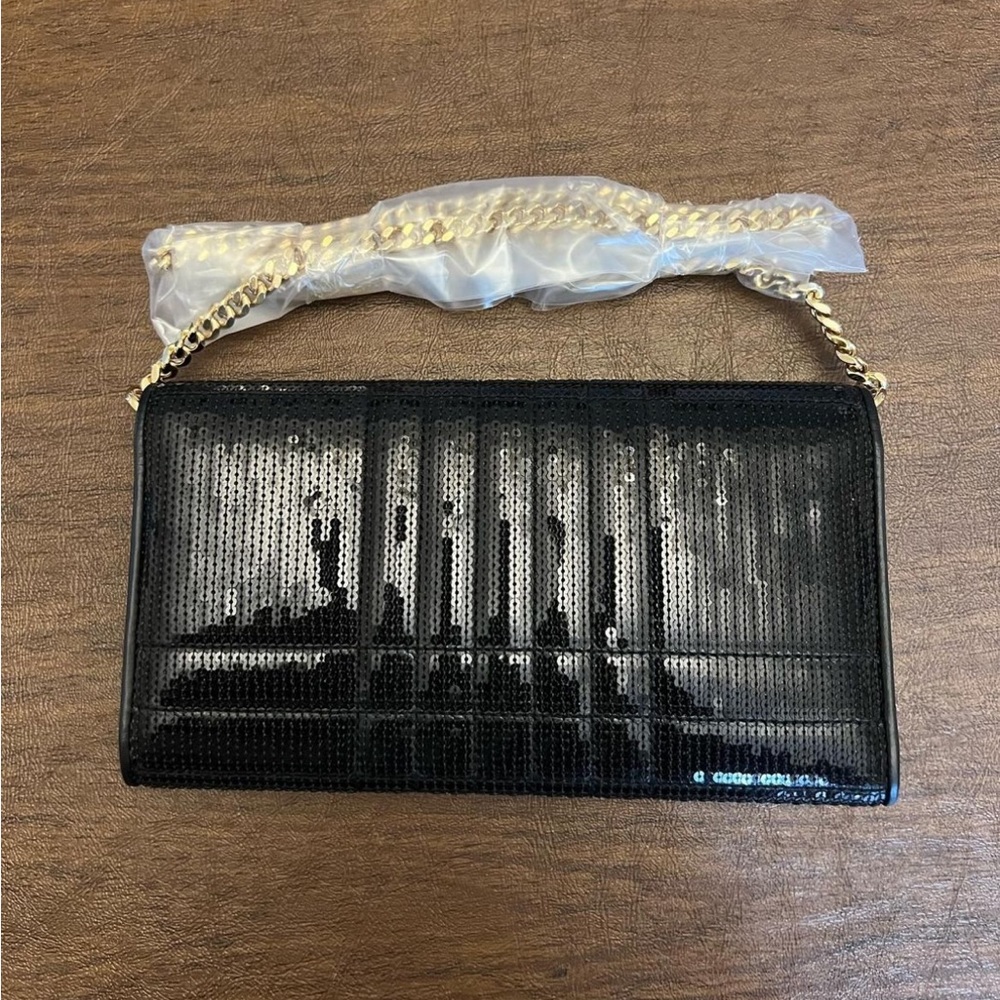 Burberry Black Sequinnedn Lola Wallet Bag with Tags - Picture 12 of 12